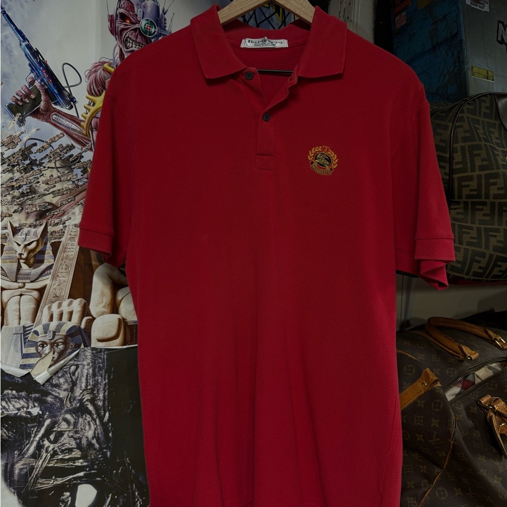 Burberry Logo Polo Men’s T-Shirt Size Large